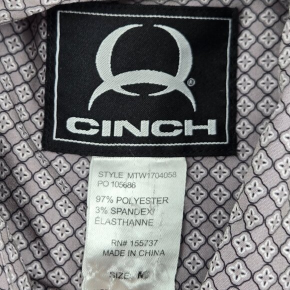Cinch Lot of 3 Shirts Mens Medium Modern Fit Rodeo Cowboy Western Geometric - Picture 12 of 16